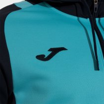 JOMA Lider Cipzáras Kapucnis Pulóver Türkiz