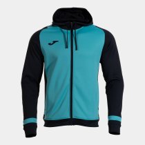 JOMA Lider Cipzáras Kapucnis Pulóver Türkiz