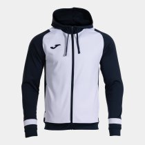JOMA Lider Cipzáras Kapucnis Pulóver Fehér-Sötétkék