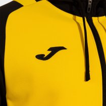 JOMA Lider Cipzáras Kapucnis Pulóver Sárga-Fekete