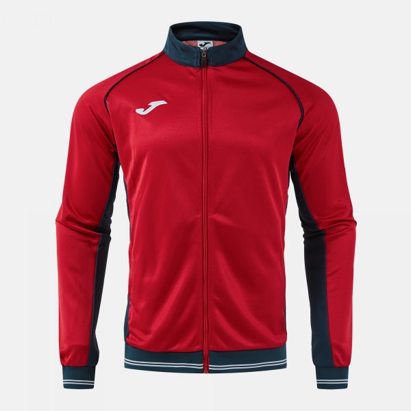 JOMA VINTAGE ECO RETRO CIPZÁRAS PULÓVER PIROS SÖTÉTKÉK